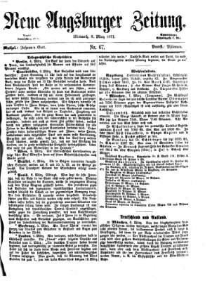 Neue Augsburger Zeitung Mittwoch 8. März 1871