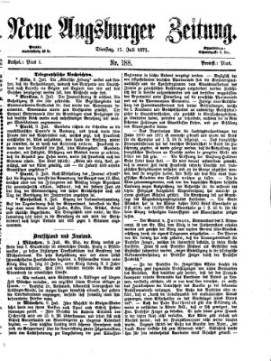 Neue Augsburger Zeitung Dienstag 11. Juli 1871