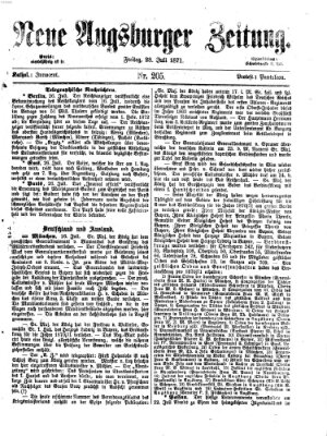 Neue Augsburger Zeitung Freitag 28. Juli 1871