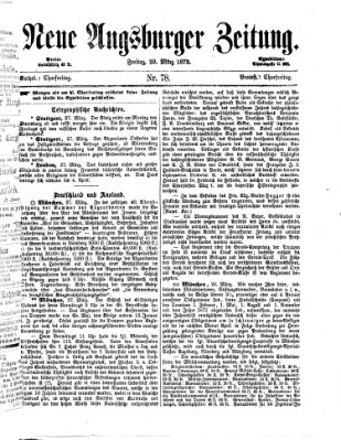 Neue Augsburger Zeitung Freitag 29. März 1872