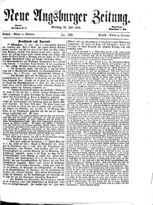 Neue Augsburger Zeitung Dienstag 30. Juli 1872