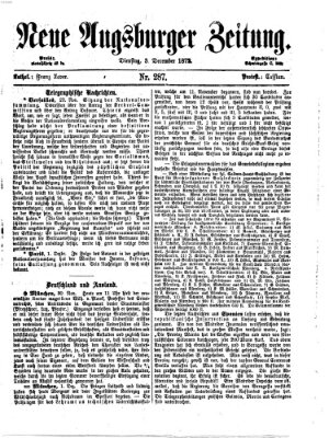 Neue Augsburger Zeitung Dienstag 3. Dezember 1872