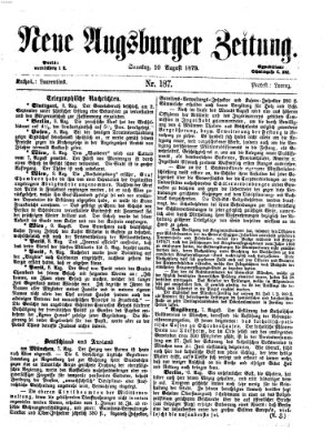 Neue Augsburger Zeitung Sonntag 10. August 1873