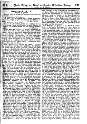Königlich privilegirte Berlinische Zeitung von Staats- und gelehrten Sachen (Berlinische privilegirte Zeitung) Donnerstag 5. Januar 1871