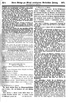 Königlich privilegirte Berlinische Zeitung von Staats- und gelehrten Sachen (Berlinische privilegirte Zeitung) Sonntag 8. Januar 1871