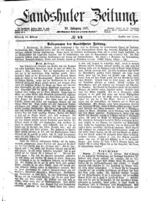 Landshuter Zeitung Mittwoch 15. Februar 1871