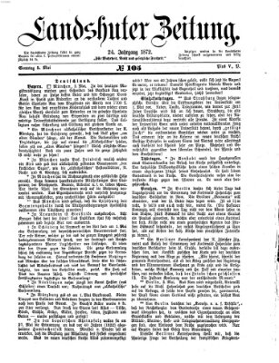 Landshuter Zeitung Sonntag 5. Mai 1872