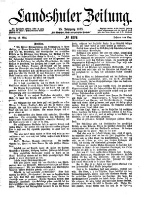 Landshuter Zeitung Freitag 16. Mai 1873