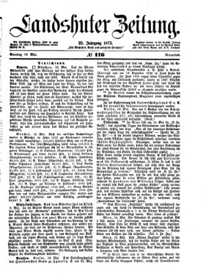 Landshuter Zeitung Sonntag 18. Mai 1873