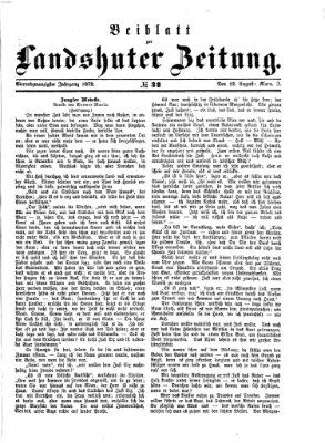 Landshuter Zeitung Montag 12. August 1872