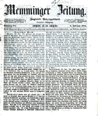 Memminger Zeitung Sonntag 4. Februar 1872