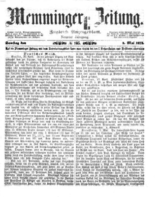 Memminger Zeitung Samstag 4. Mai 1872