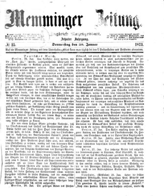 Memminger Zeitung Donnerstag 30. Januar 1873
