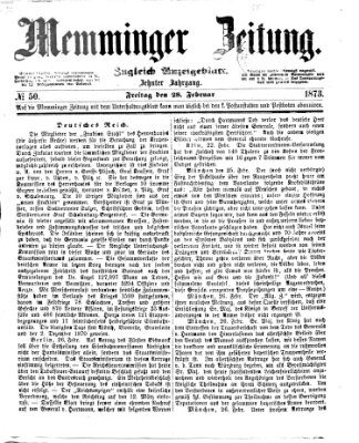 Memminger Zeitung Freitag 28. Februar 1873