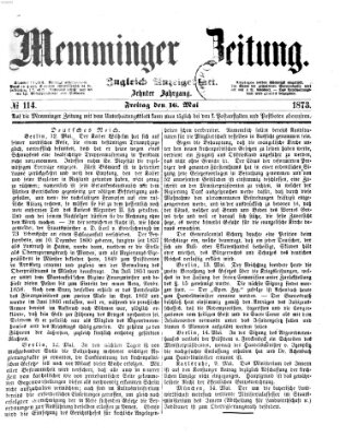 Memminger Zeitung Freitag 16. Mai 1873