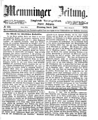 Memminger Zeitung Dienstag 8. Juli 1873