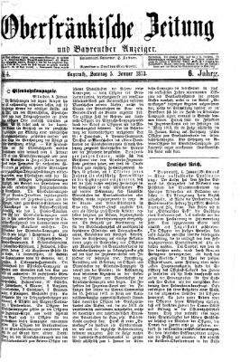 Oberfränkische Zeitung und Bayreuther Anzeiger (Bayreuther Anzeiger) Sonntag 5. Januar 1873