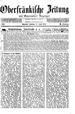 Oberfränkische Zeitung und Bayreuther Anzeiger (Bayreuther Anzeiger) Sonntag 27. April 1873