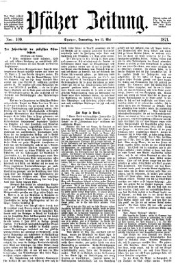 Pfälzer Zeitung Donnerstag 11. Mai 1871