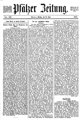 Pfälzer Zeitung Freitag 30. Juni 1871