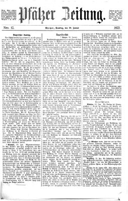 Pfälzer Zeitung Samstag 20. Januar 1872