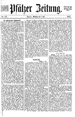 Pfälzer Zeitung Mittwoch 9. Juli 1873