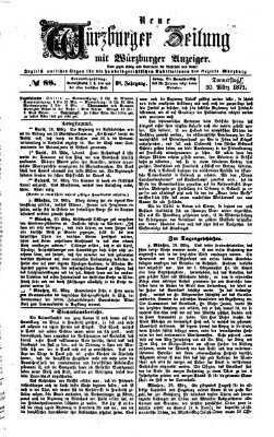 Neue Würzburger Zeitung Donnerstag 30. März 1871