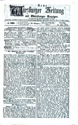 Neue Würzburger Zeitung Sonntag 18. Juni 1871