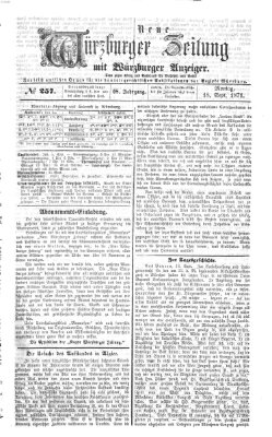 Neue Würzburger Zeitung Montag 18. September 1871
