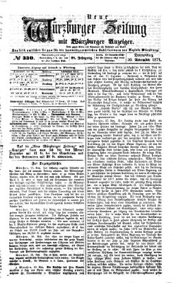 Neue Würzburger Zeitung Donnerstag 30. November 1871
