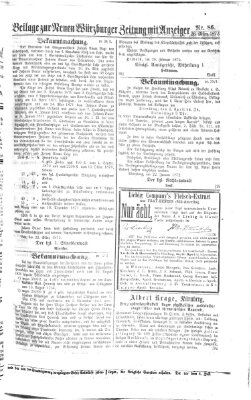 Neue Würzburger Zeitung Dienstag 26. März 1872