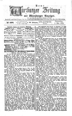 Neue Würzburger Zeitung Donnerstag 2. Mai 1872