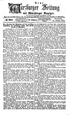 Neue Würzburger Zeitung Donnerstag 17. Oktober 1872