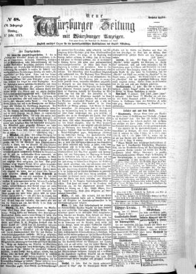 Neue Würzburger Zeitung Montag 17. Februar 1873