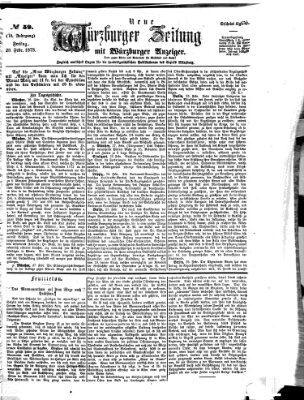 Neue Würzburger Zeitung Freitag 28. Februar 1873