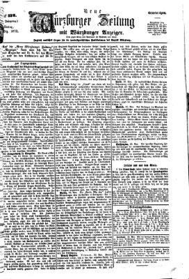 Neue Würzburger Zeitung Montag 1. Dezember 1873