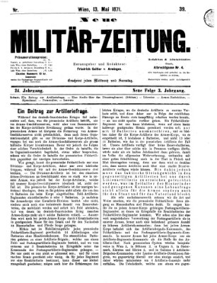 Neue Militär-Zeitung (Militär-Zeitung) Samstag 13. Mai 1871