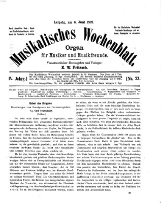 Musikalisches Wochenblatt Freitag 6. Juni 1873