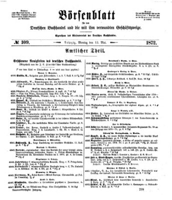 Börsenblatt für den deutschen Buchhandel Montag 13. Mai 1872
