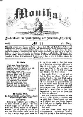 Katholische Schulzeitung (Bayerische Schulzeitung) Mittwoch 12. März 1873