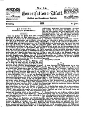 Regensburger Conversations-Blatt (Regensburger Tagblatt) Sonntag 9. Juni 1872