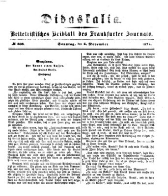 Didaskalia Sonntag 5. November 1871