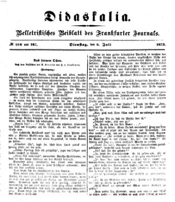 Didaskalia Dienstag 8. Juli 1873