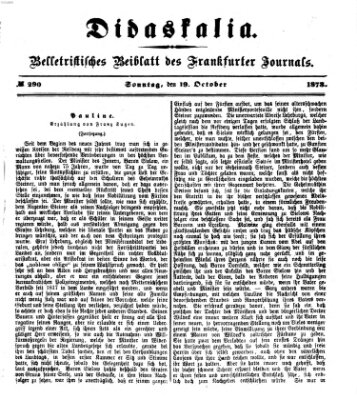 Didaskalia Samstag 19. Oktober 1878