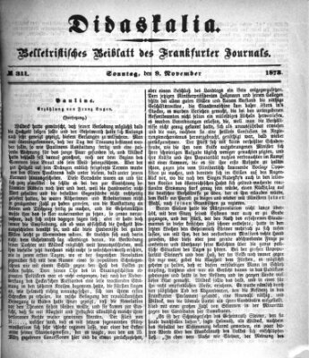 Didaskalia Samstag 9. November 1878