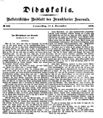 Didaskalia Mittwoch 4. Dezember 1878