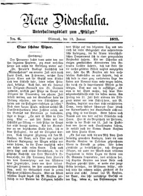 Neue Didaskalia (Pfälzer) Mittwoch 18. Januar 1871
