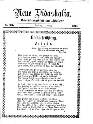 Neue Didaskalia (Pfälzer) Montag 6. März 1871