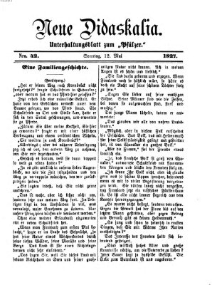 Neue Didaskalia (Pfälzer) Sonntag 12. Mai 1872