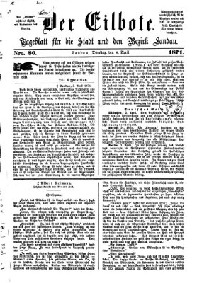 Der Eilbote Dienstag 4. April 1871